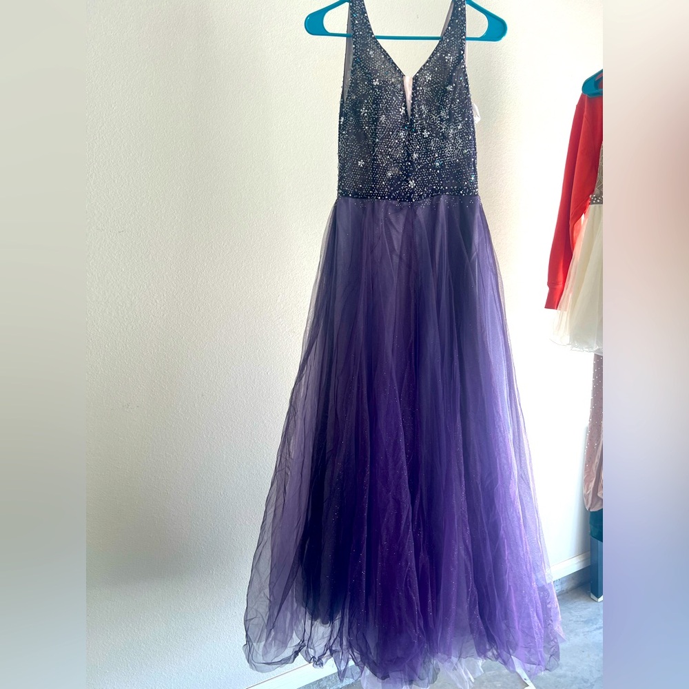 Purple prom dress